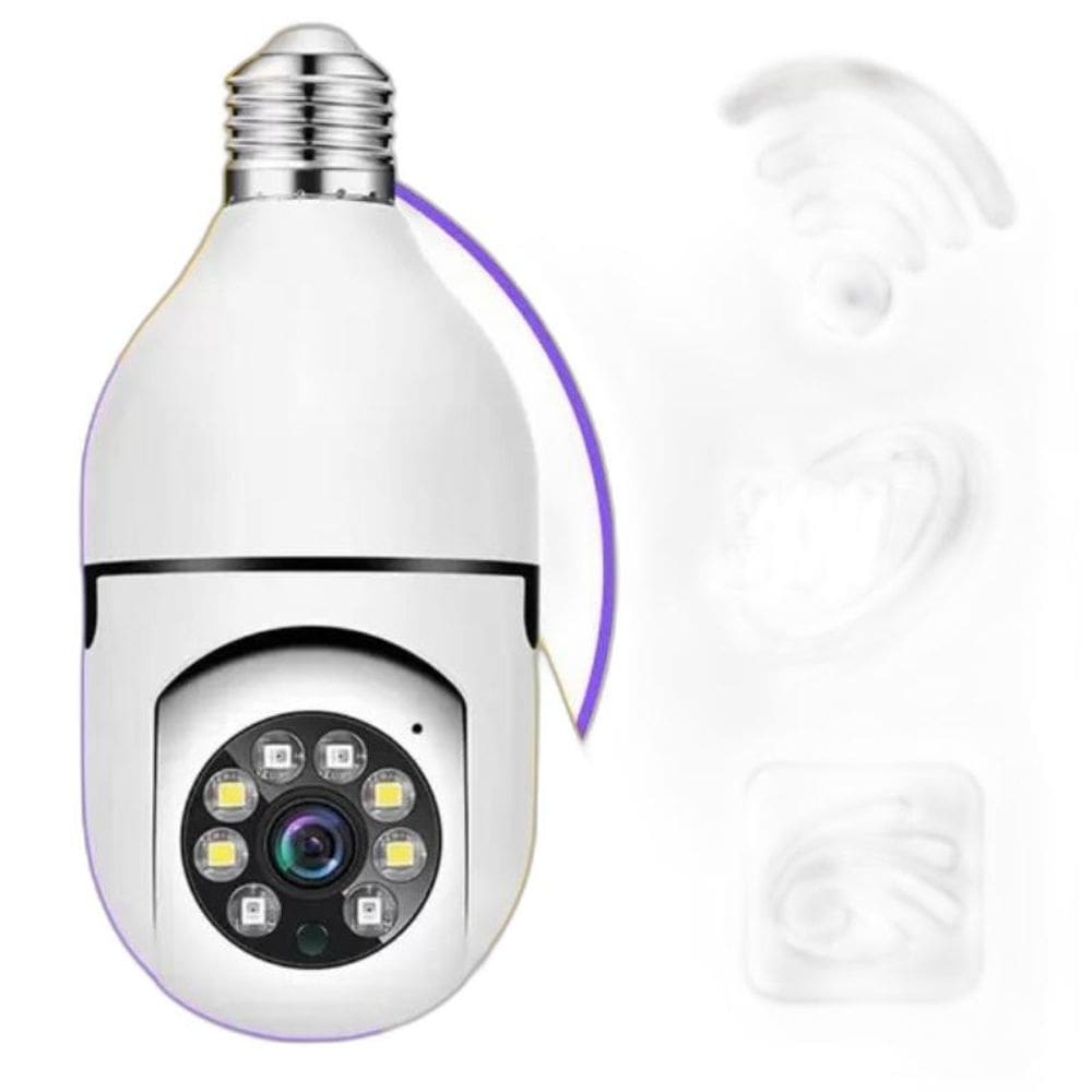 Câmera Segurança Wifi Inteligente Panorâmica 360º Visão