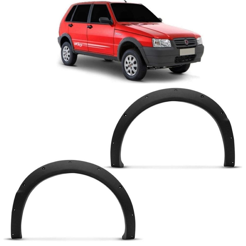 Alargador Moldura Paralama Dianteiro Uno Way Cinza 2004 A 12