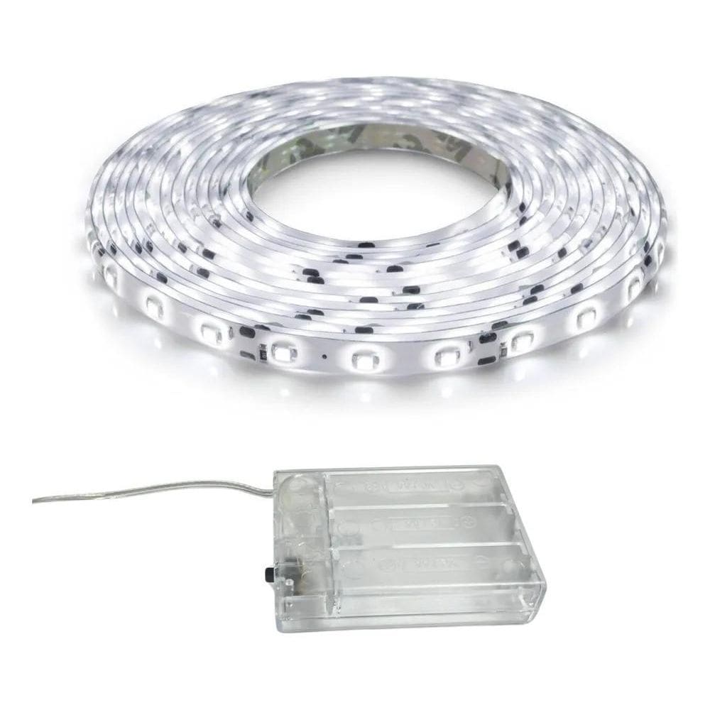 2X Fita Super Led 2M Metros Branco Quente Frio Sem Fio 120 L