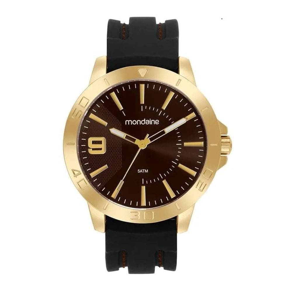 Relógio Mondaine Masculino 99699Gpmvdi3 Dourado Pulseira Em