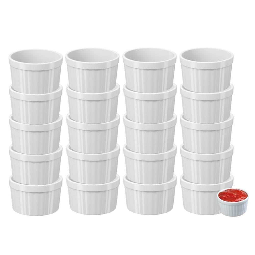Kit20 Molheira Ramekin Potinho Pote Molho Petisco Coza 150Ml
