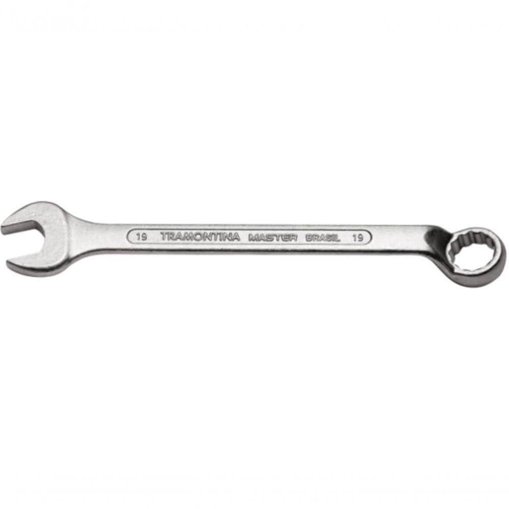 Chave Combinada Tramontina Master 19mm Com Pescoço Corpo Forjado Em Aço Especial Cromado