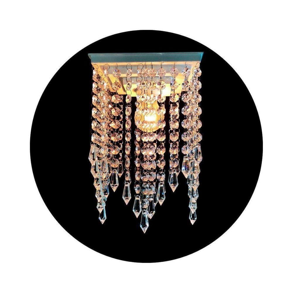 Lustre de Cristal em Acrílico - Design Moderno