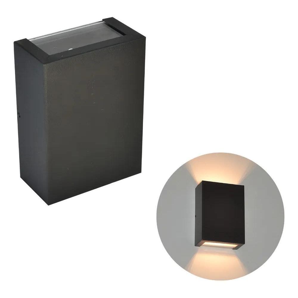 2X Arandela Alumínio 2 Focos Externa Interna + Lâmpada 5W 30