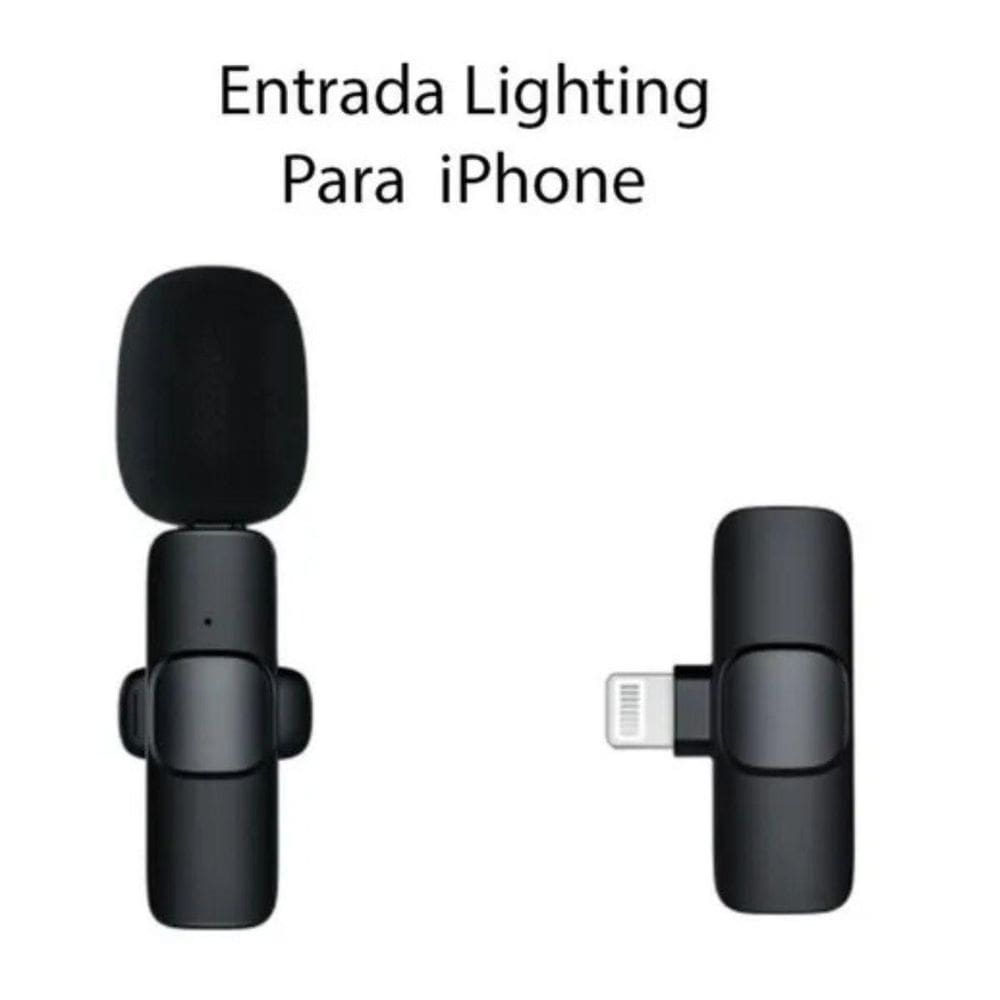 Microfone De Lapela Lightning Portátil Com Som Claro