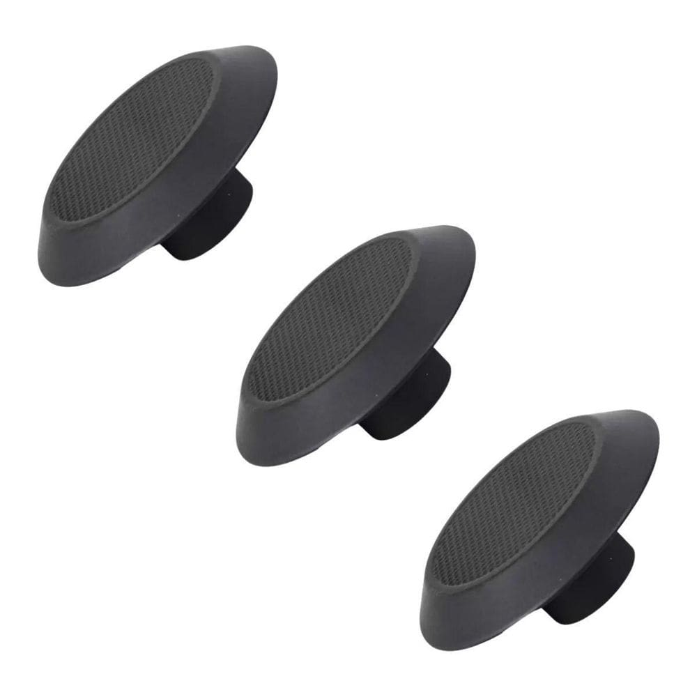 Kit 3 Puxador Para Moveis Ponto Disk G Preto Fosco Zen