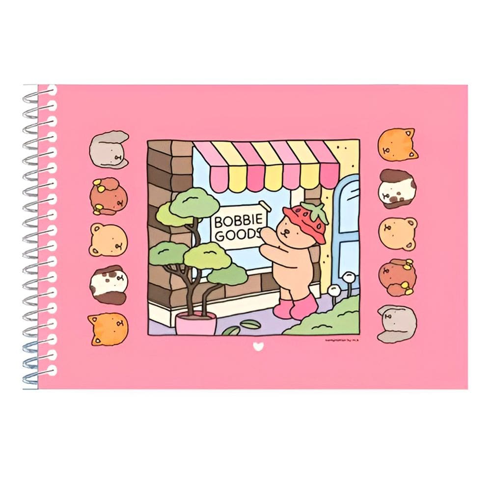 Livro de Colorir Bobbie Goods Rosa Capa Rosa e 100 Páginas