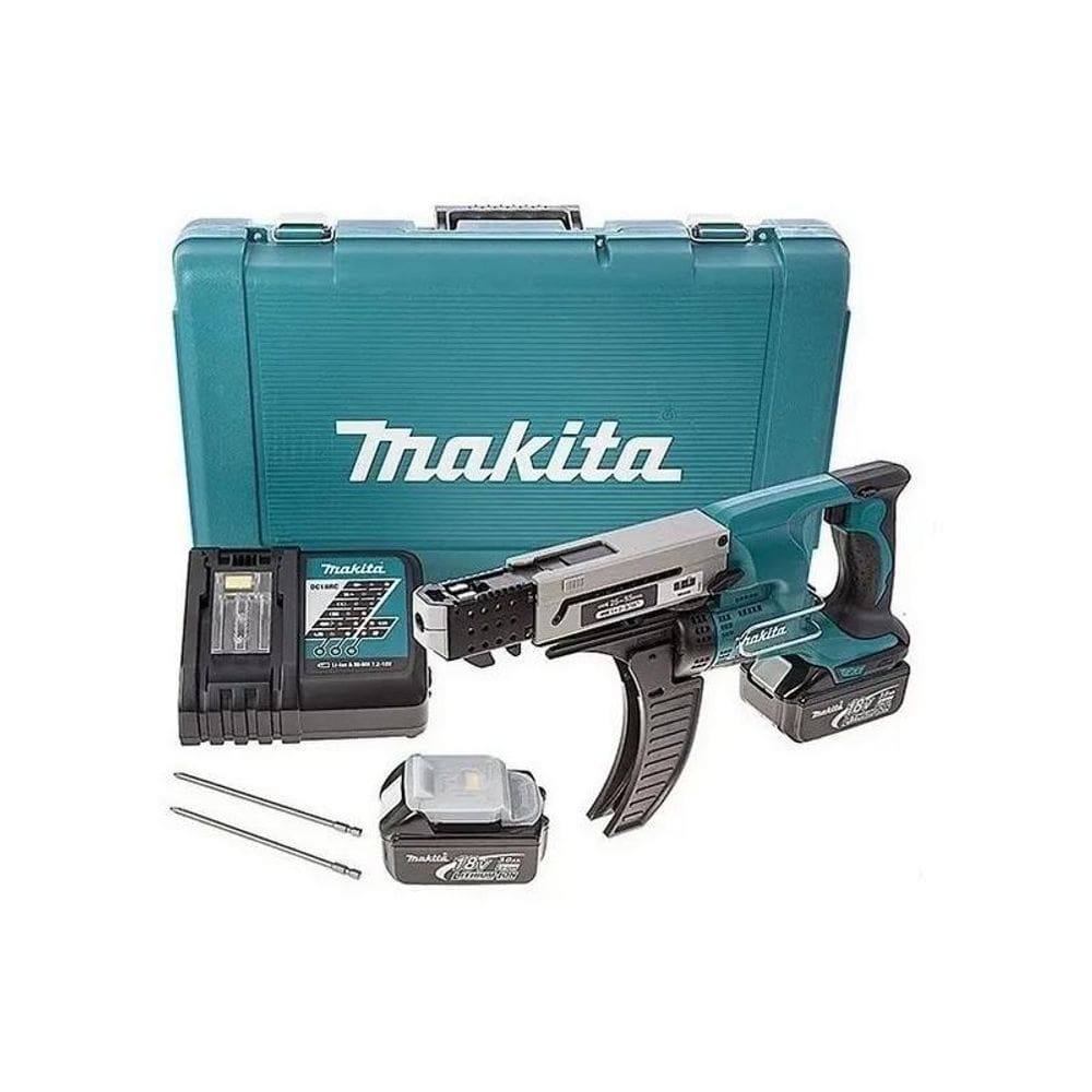 Makita Dfr550Rfe Parafusadeira Auto Alimentação 2 Baterias