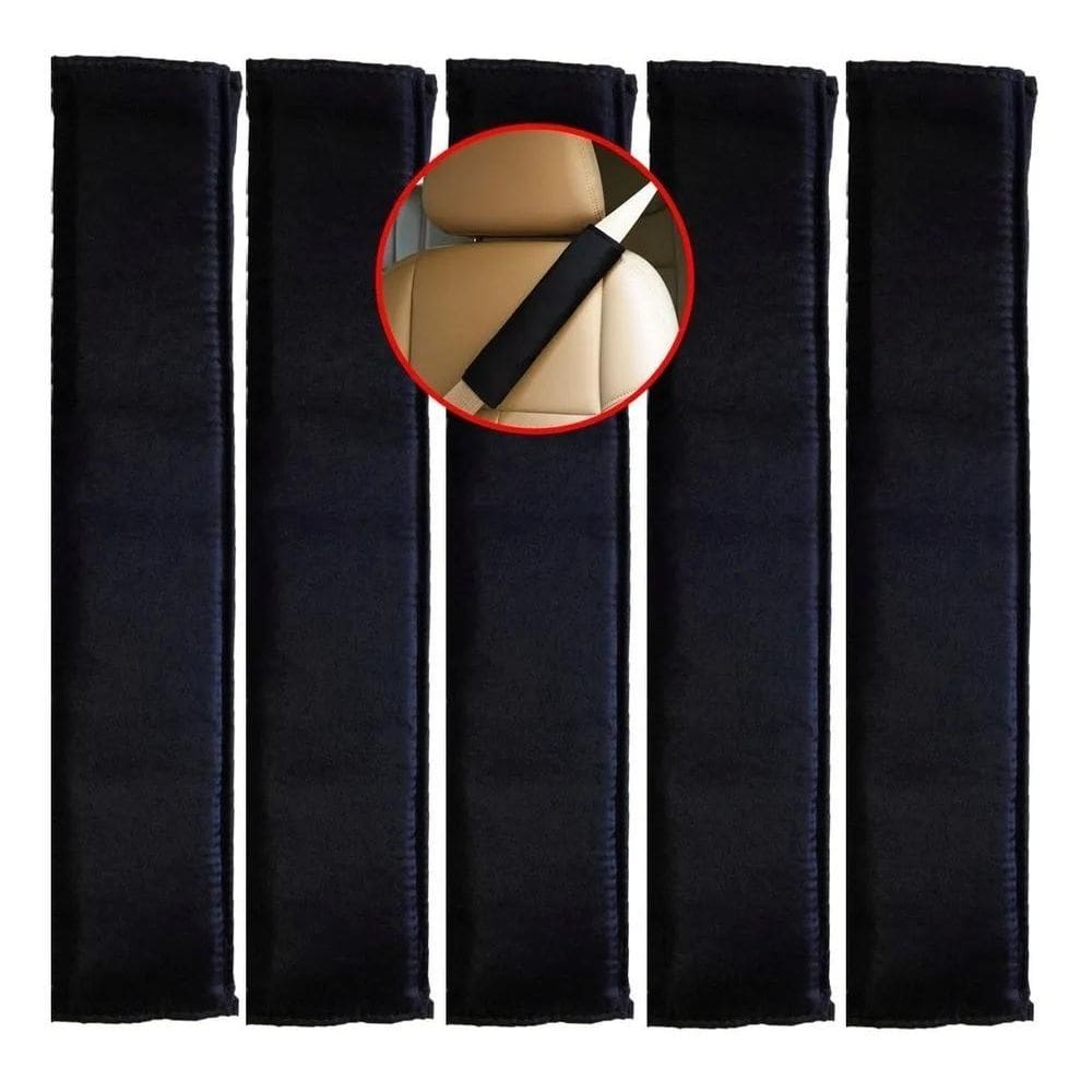 2X Capa Protetora Cinto Segurança Almofadado 5 Peças +