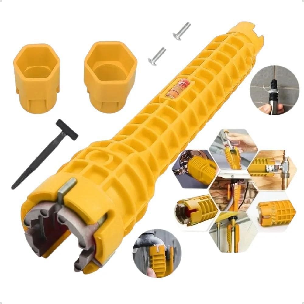 Chave Hidráulica Para Pias Canos E Torneira Com Nível 8 Em 1