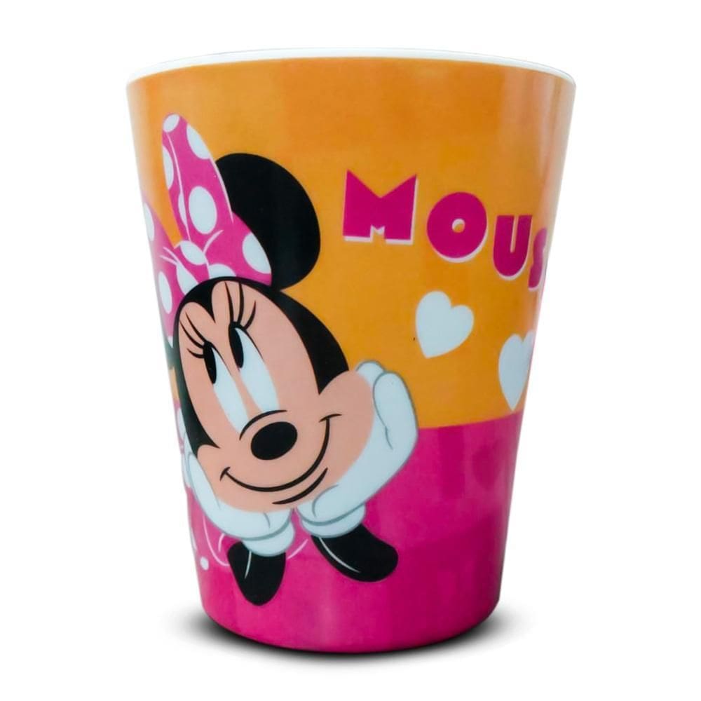 Copo Infantil Disney Minnie Meninas Melamine 300Ml Yangzi