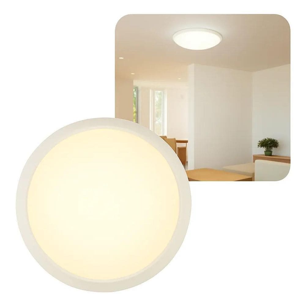 2X Lustre Luminária Plafonier Sobrepor 2 Lâmp 20W E-27 Redon