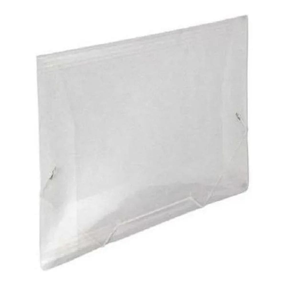 Pasta Aba Elástica Dac Ofício Sem Lombo Kit 10U Transparente