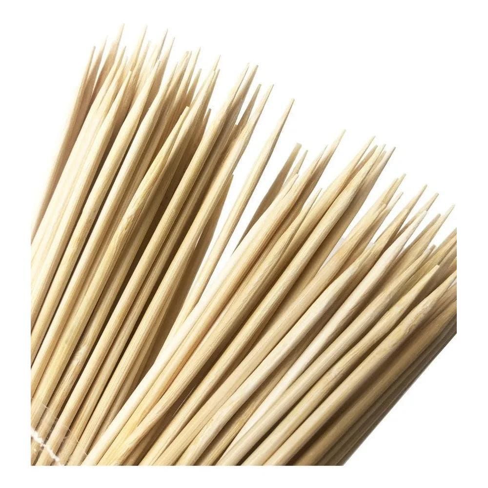 2X Espeto Palito Bambu Petisco 15Cm Pct Com 500 Unid