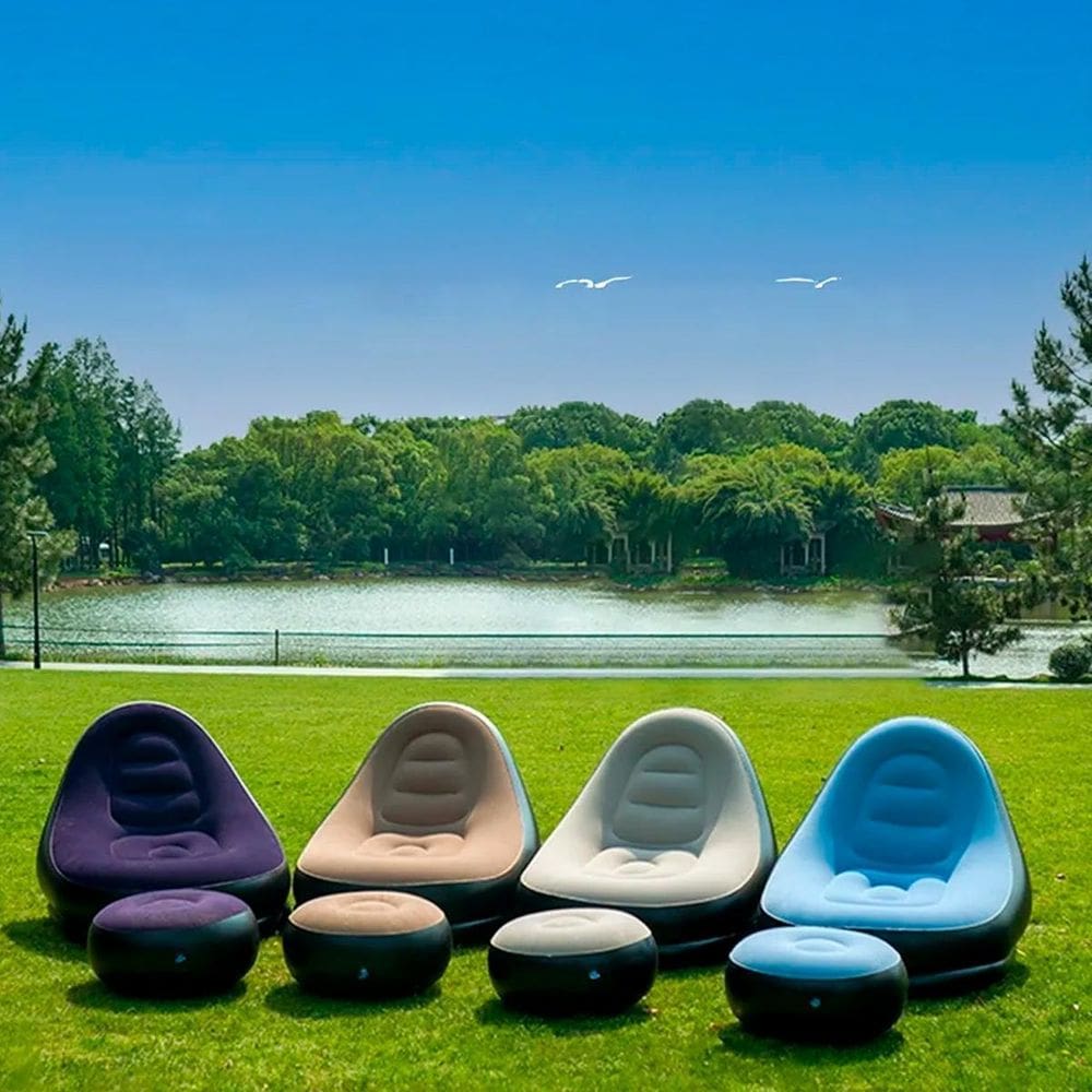 Sofá Inflável Compacto Ideal Para Dormir Em Viagem