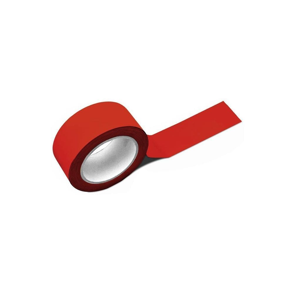 Fita Demarcação De Solo Vermelha 48Mm X 30M