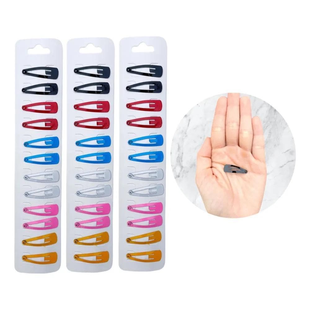 36 Presilhas Pequenas Tic Tac Para Cabelo Revenda