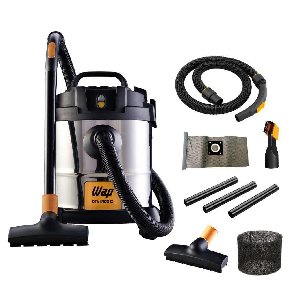 Aspirador De Pó E Água WAP Gtw Inox 12 Bocal De Sopro 220V
