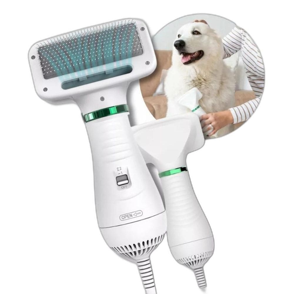 Secador De Cabelo Pet Com Escova Integrada Banho E Tosa 110V