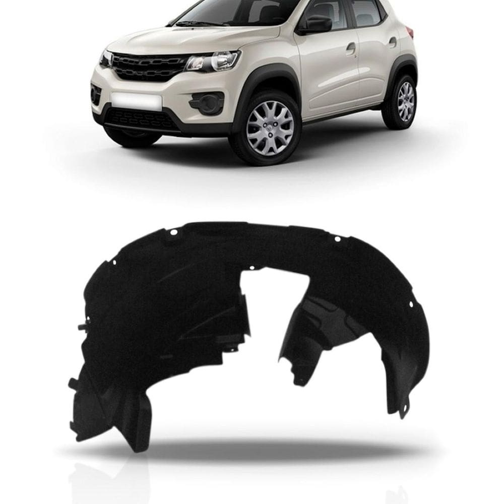 Parabarro Dianteiro Renault Kwid 2017 2018 2019 Preto