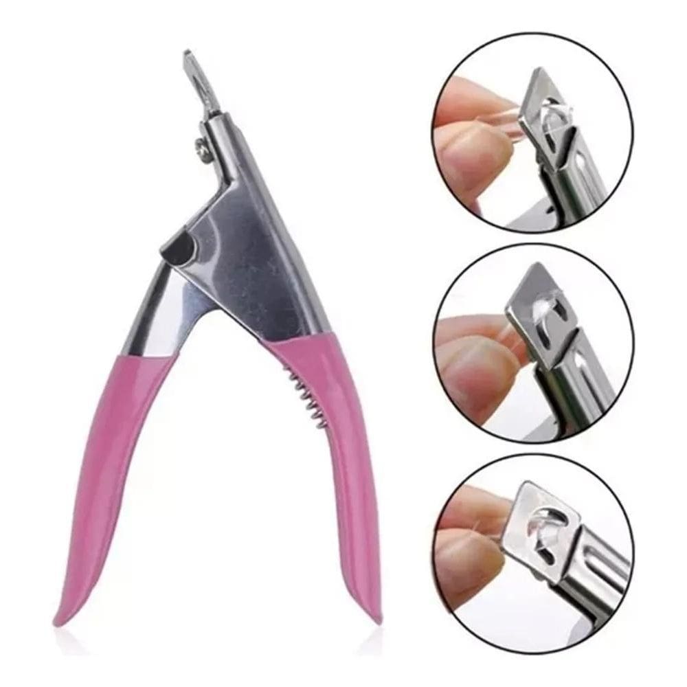 1 Cortador Tips Alicate Unhas Postiças Gel Acrigel Porcelana