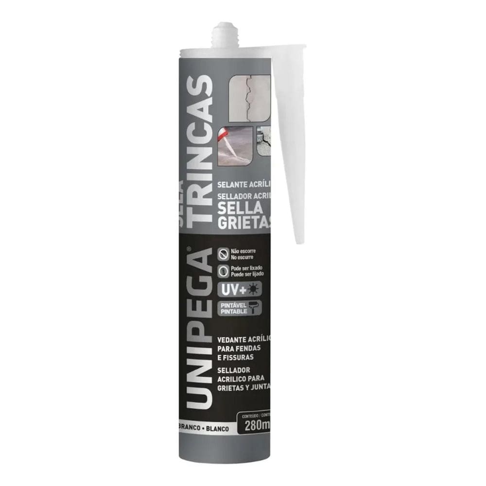 2X Selante Acrílico Sela Trincas Branco 280Ml