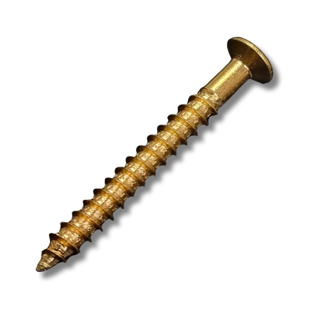 Parafuso Para Junção Braço Guitarra Baixo 5Mm X 45Mm Dourado