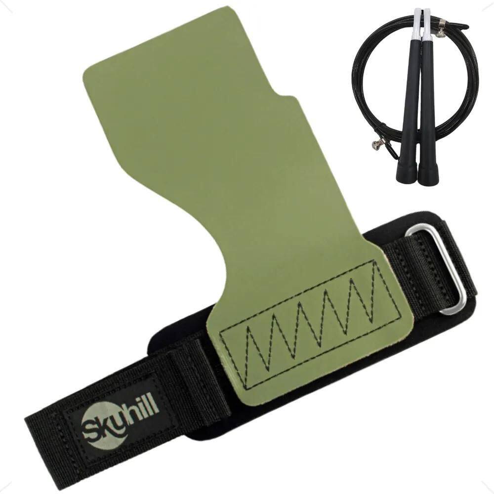 2X Hand Grip Cf Ultra Skyhill Luva Crossfit + Corda Speed C/