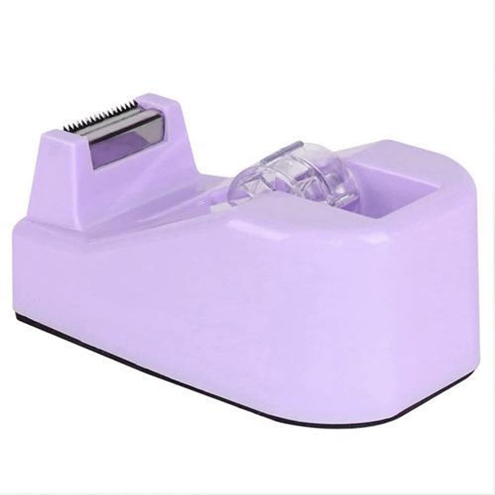 Suporte Fita Adesiva Durex Pequeno De Mesa Washi Tape Lilás