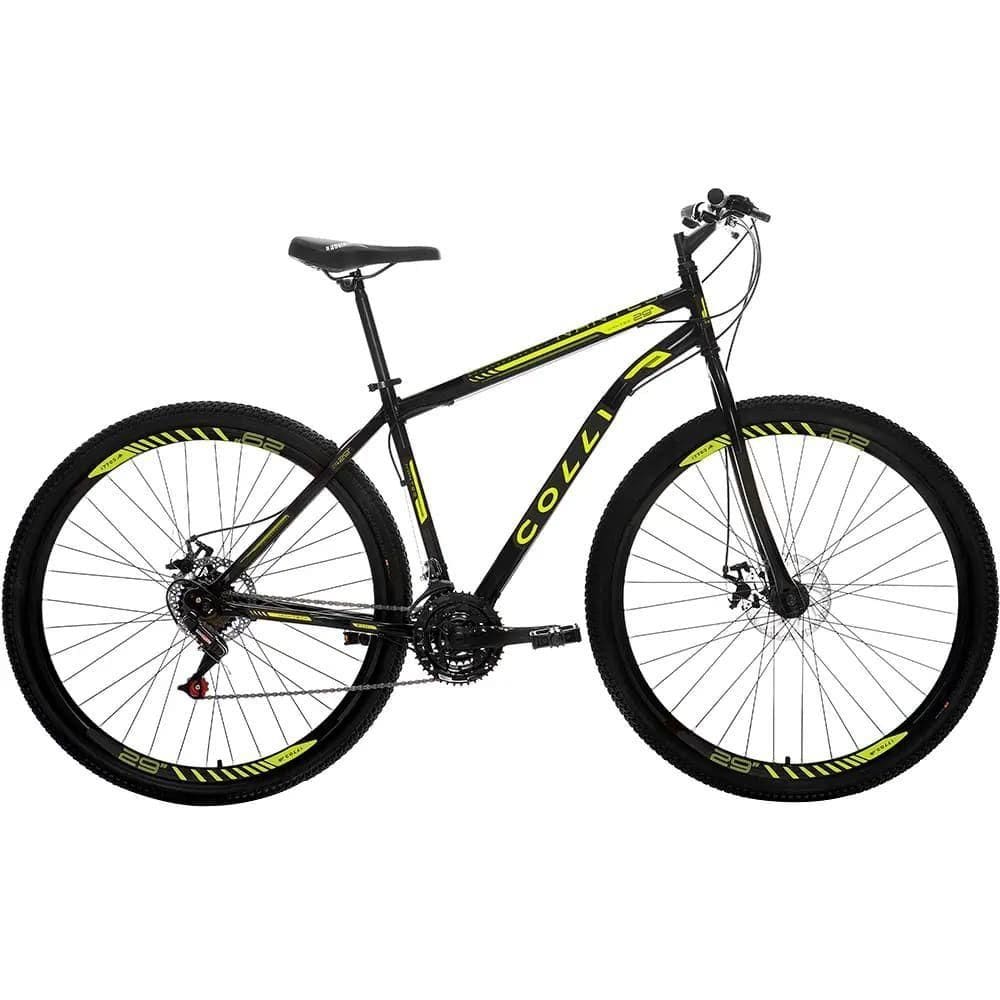 Bicicleta Colli Nantes A.29 Q18 F.disco 21v - 3440-73d Preto-amarelo