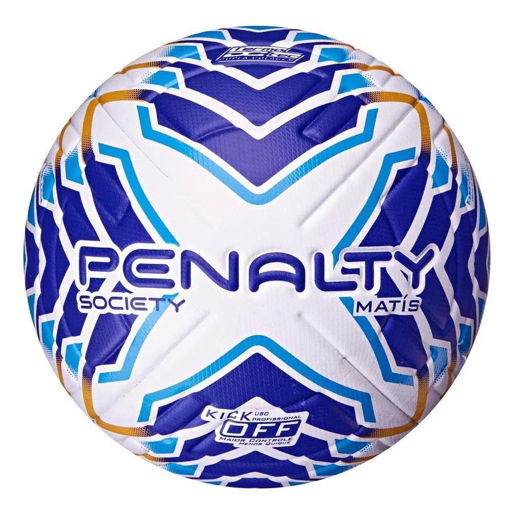 2X Bola Society Matis Xxiv Cor Branco/Marinho/Azul Penalty