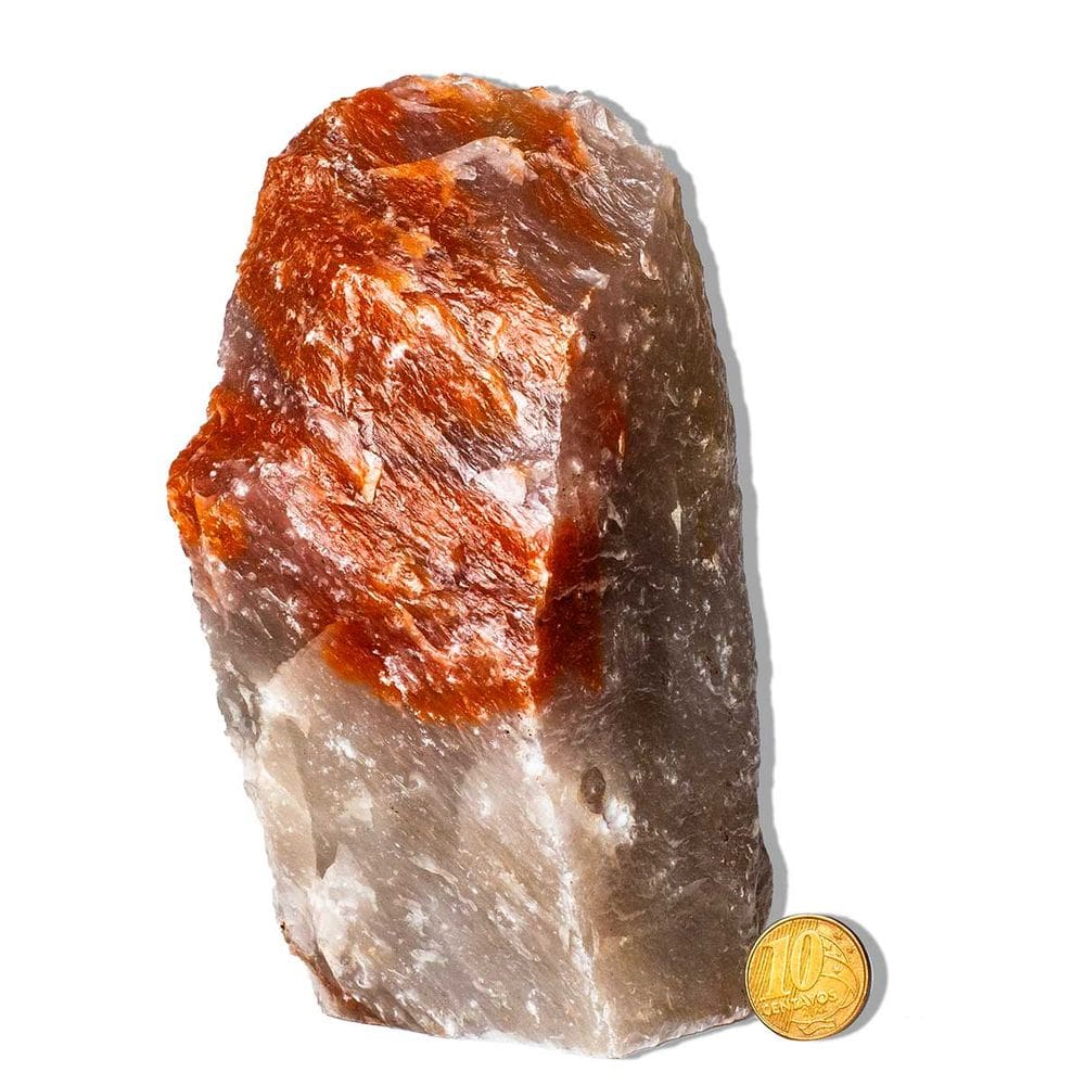 01 Aragonita Raio Laranja Pé Serrado 1-1,5kg 14-24cm Tipo B