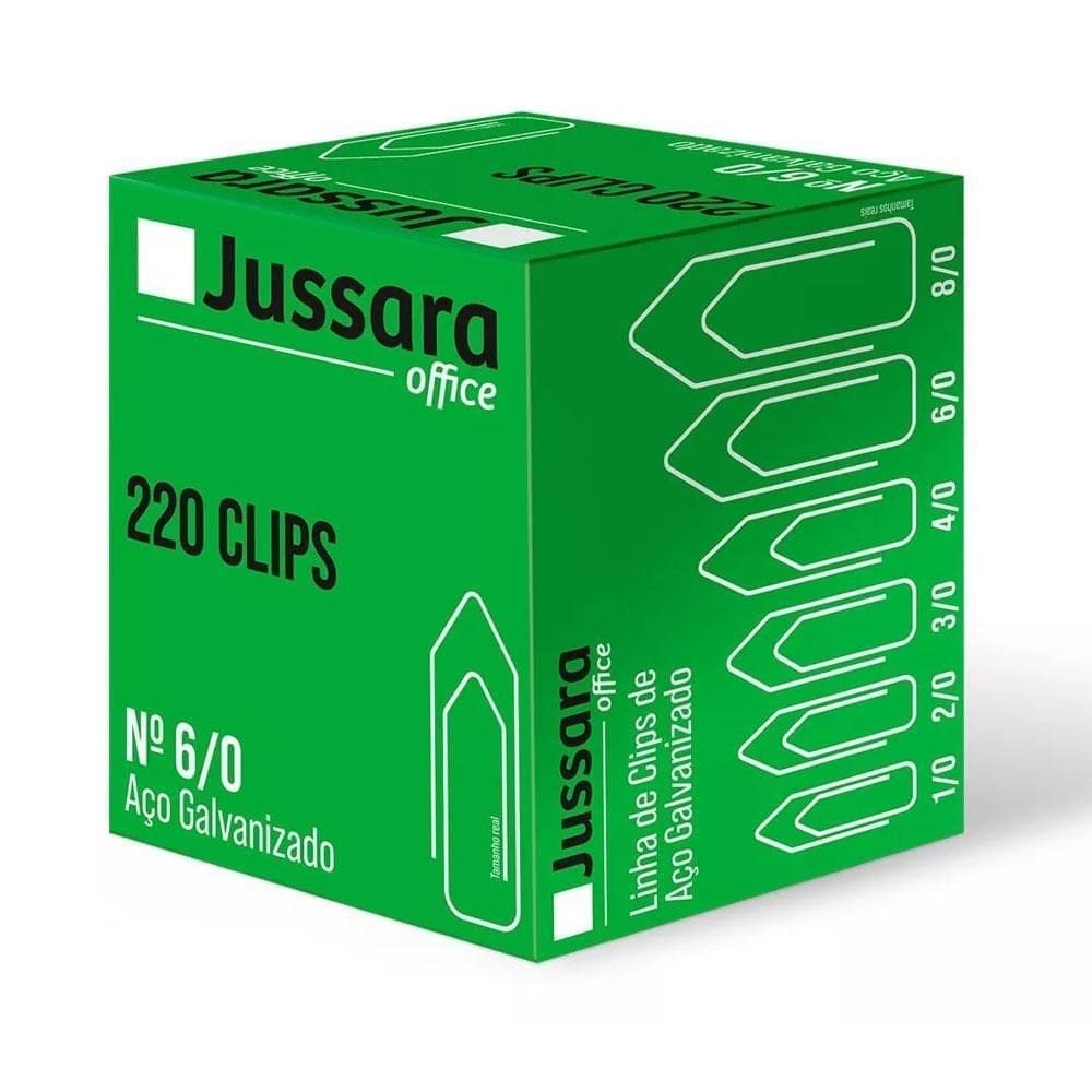 Clips N6 Aço Galvanizado 220 Unidades Jussara Office