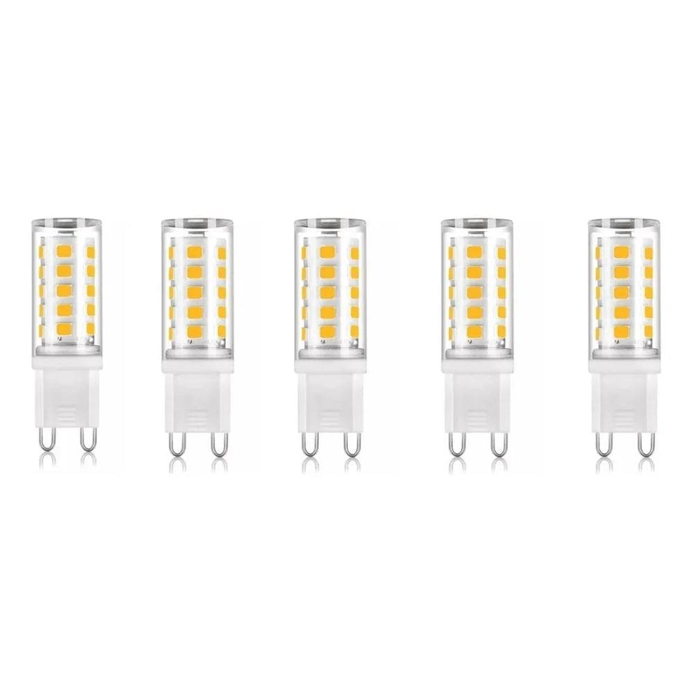 2X Kit 5 Lâmpada Led Halopim G9 5W Para Arandelas E Lustres