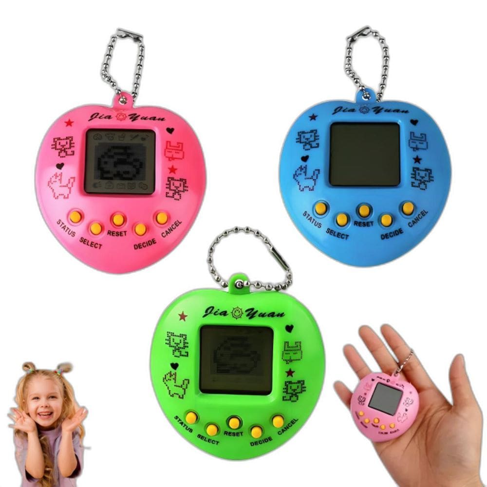 Bichinho Virtual Brinquedo Vermelho Game Tamagotchi Retrô