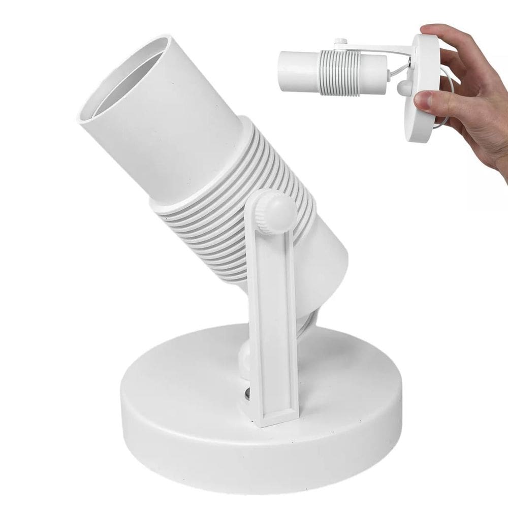 Spot Basic Sobrepor Avant Bivolt Branco Para 1 Lâmpada E27