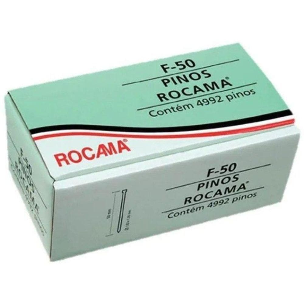 Pinos F-50 Caixa Com 4992 Pinos - Rocama