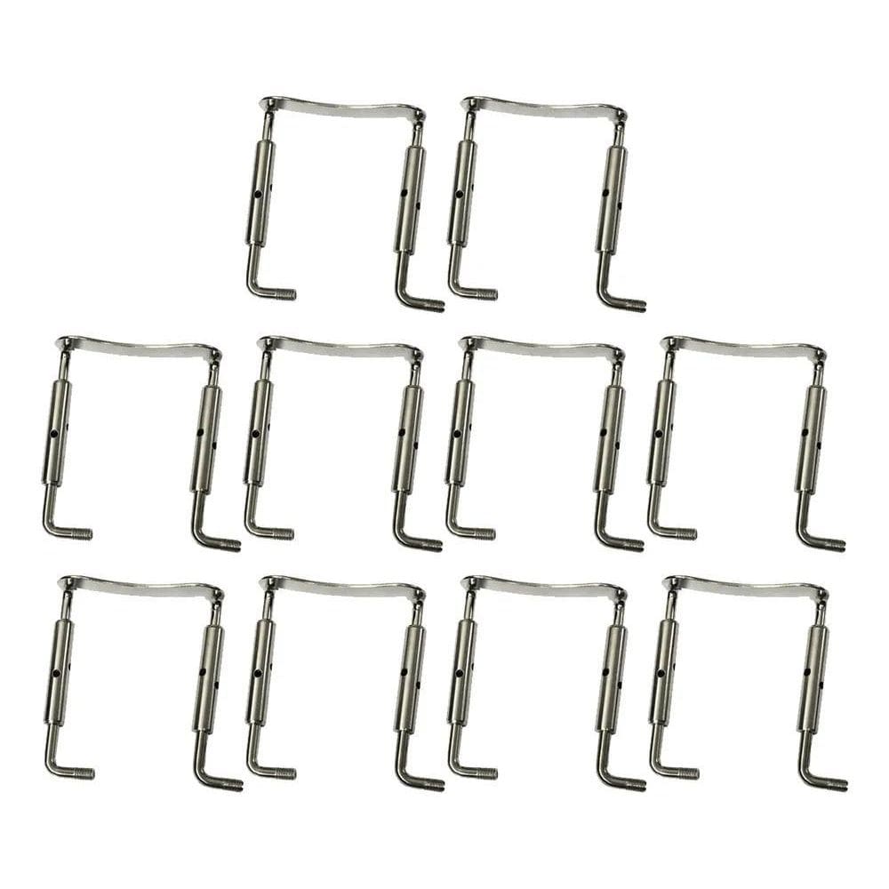 2X Ferragem Queixeira Violino Tarttan Níquel - Kit Com 10