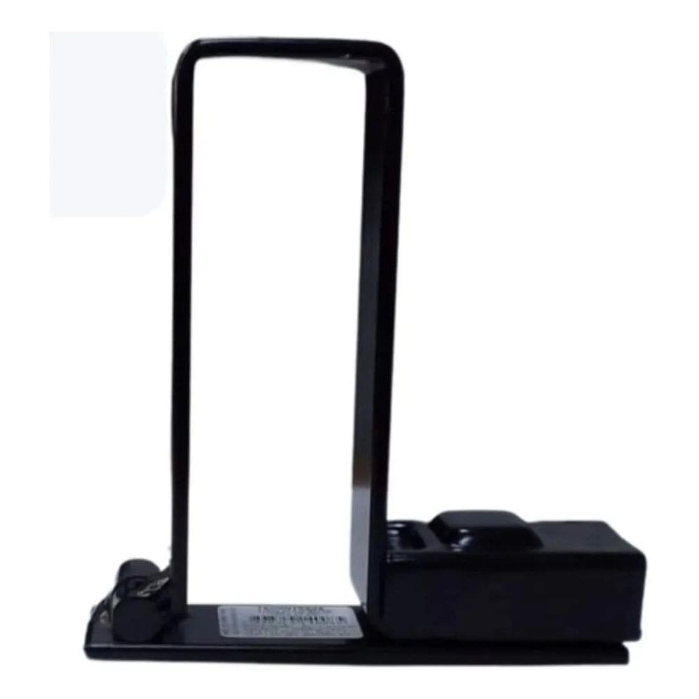 2X Trava Porta Cadeado Tecnotrava N08 125X40 Cor Preto