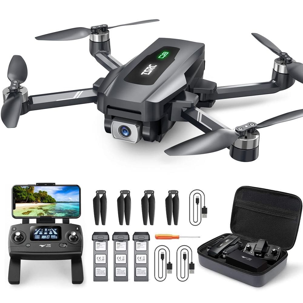 GPS dobrável Drone TENSSENX TSRC Q8 com câmera 4K UHD de 90 minutos