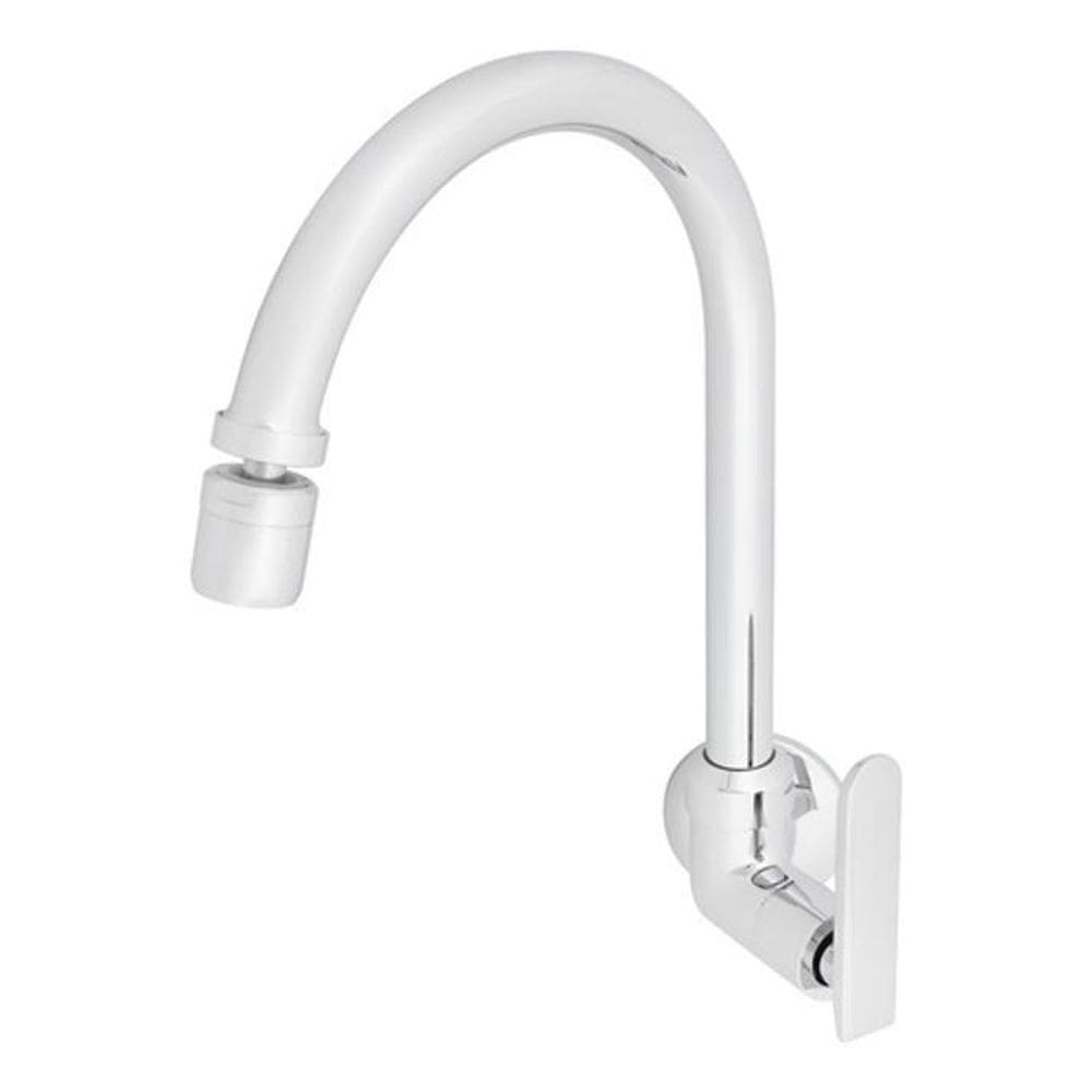 Torneira Parede Cozinha Bica Alta Cromada Delinia Londrina