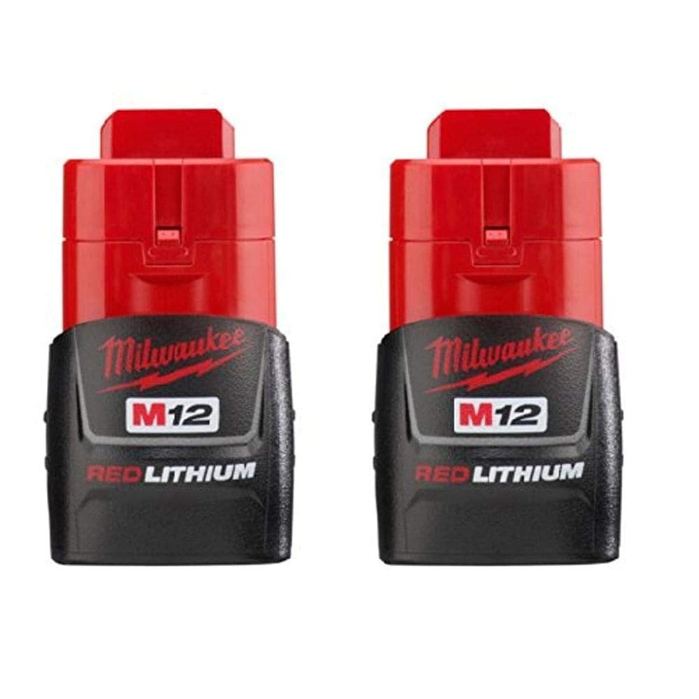 Bateria Milwaukee M12 Redlithium 12V, pacote com 2