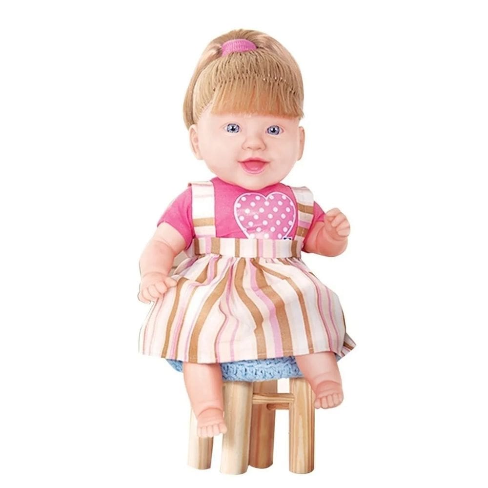 Boneca Bebê Brincando Com Frases Educativa Menina Cotiplás