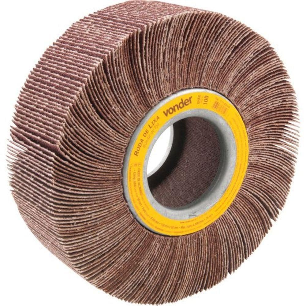 Roda De Lixa 150x50mm Sem Haste G100 Vonder