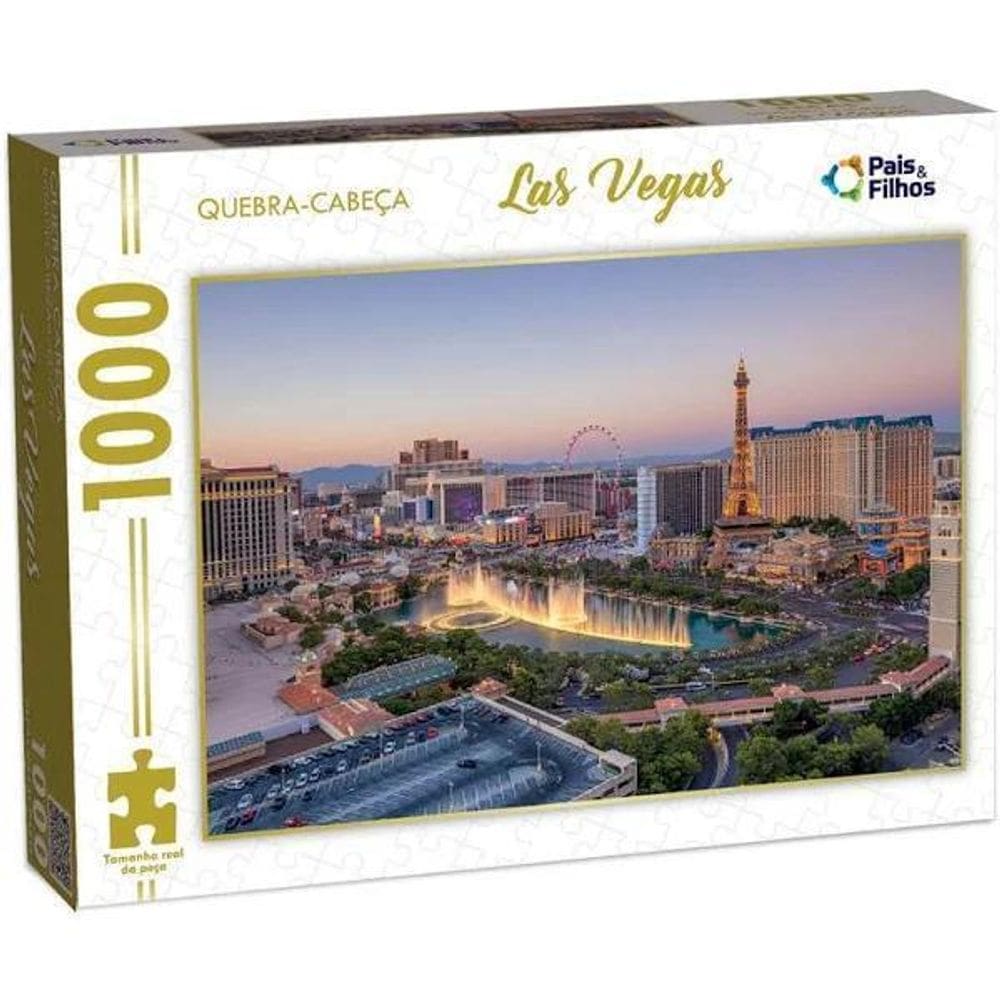 Quebra Cabeça Las Vegas 1000 Peças - Pais E Filhos