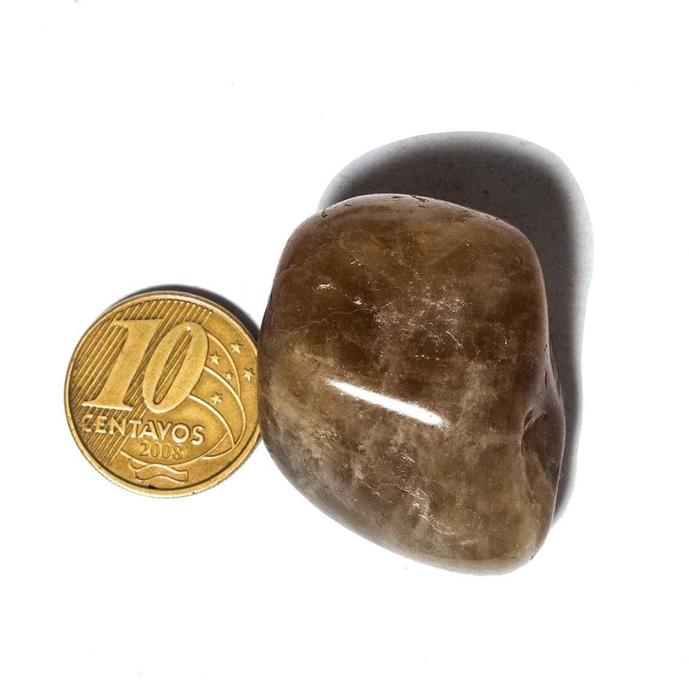 01 Citrino Rolado Não Bombardeado Pedra M 20 a 35mm Classe A