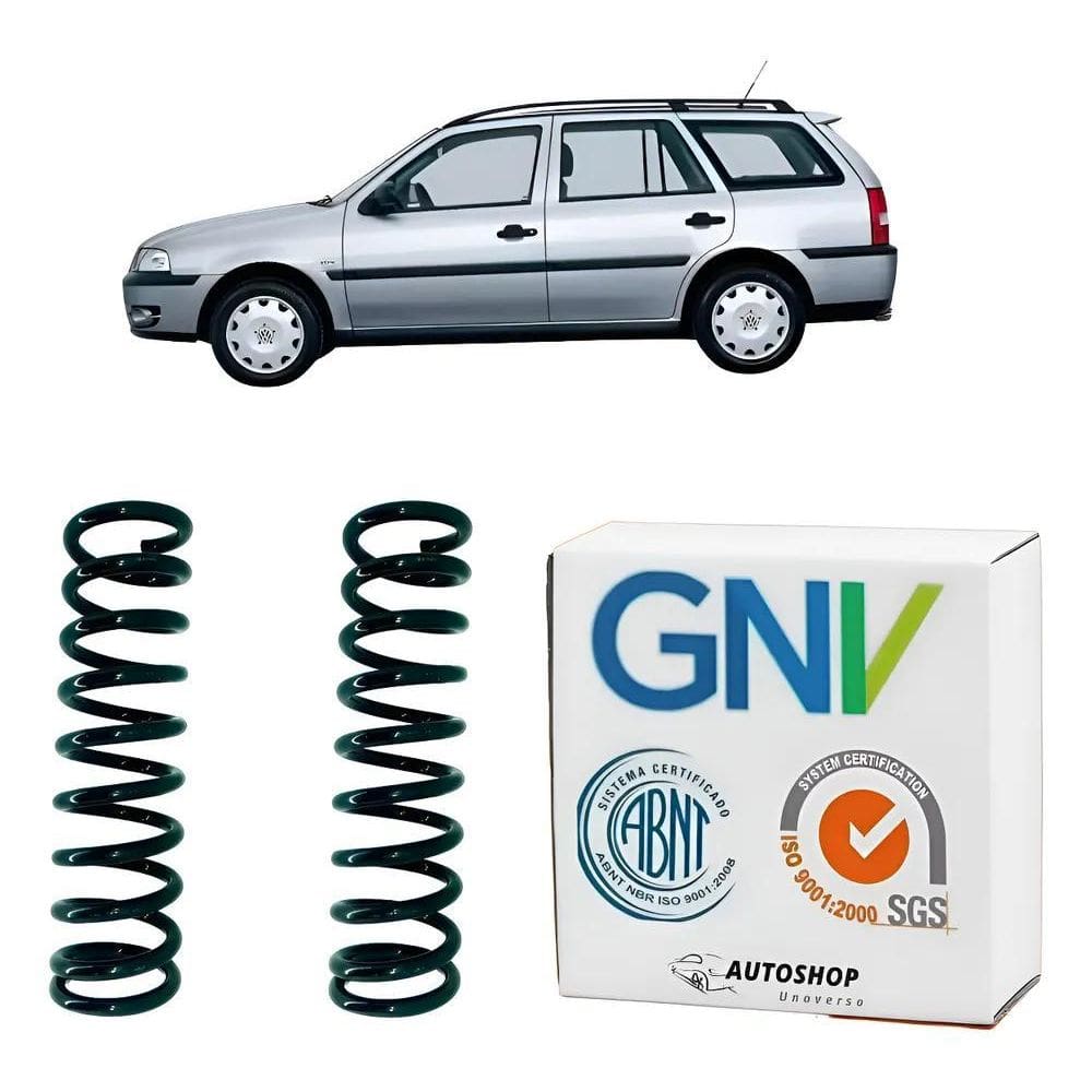 2X 2 Molas Reforçadas Gnv Traseiras Parati Bola G2 G3 G4 6 M