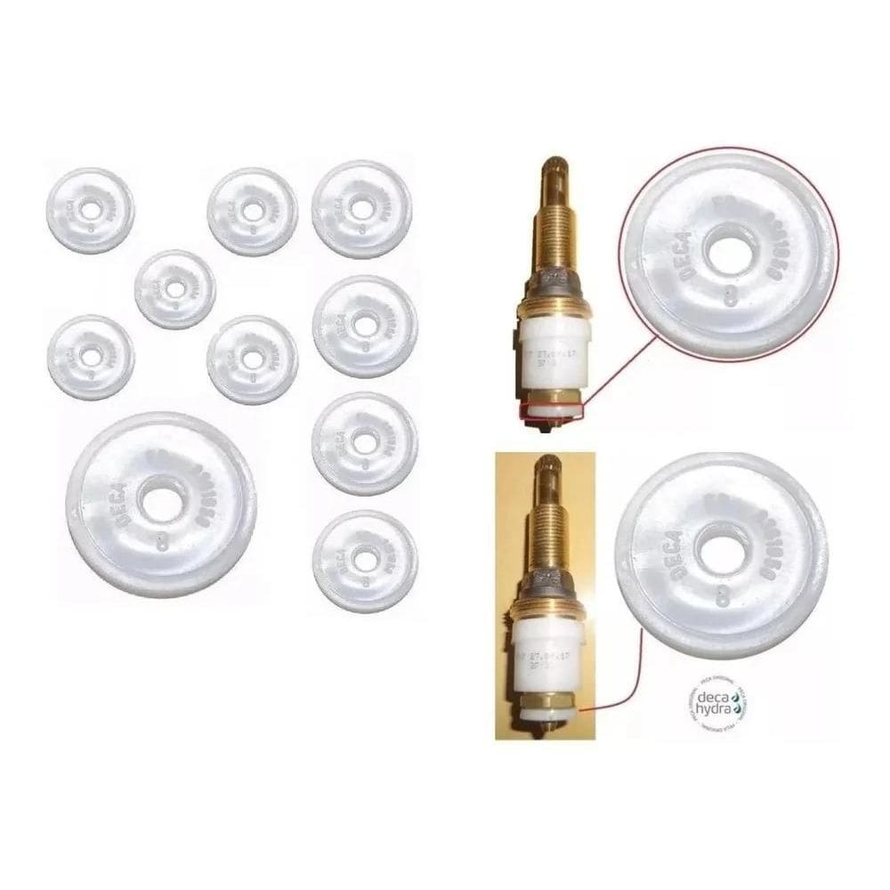 2X 10 Vedantes Carrapeta Para Torneira Registro Deca