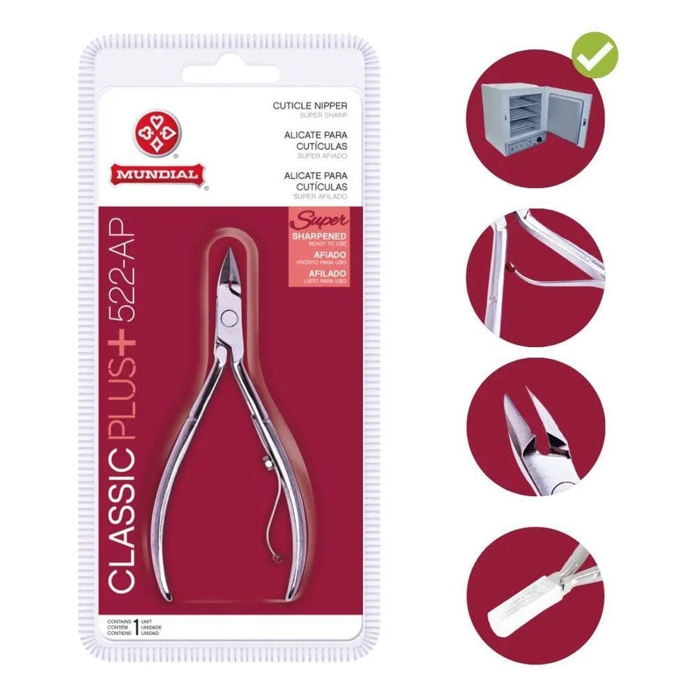 Alicate Para Cuticulas 522-Ap Super Afiado Classic Plus