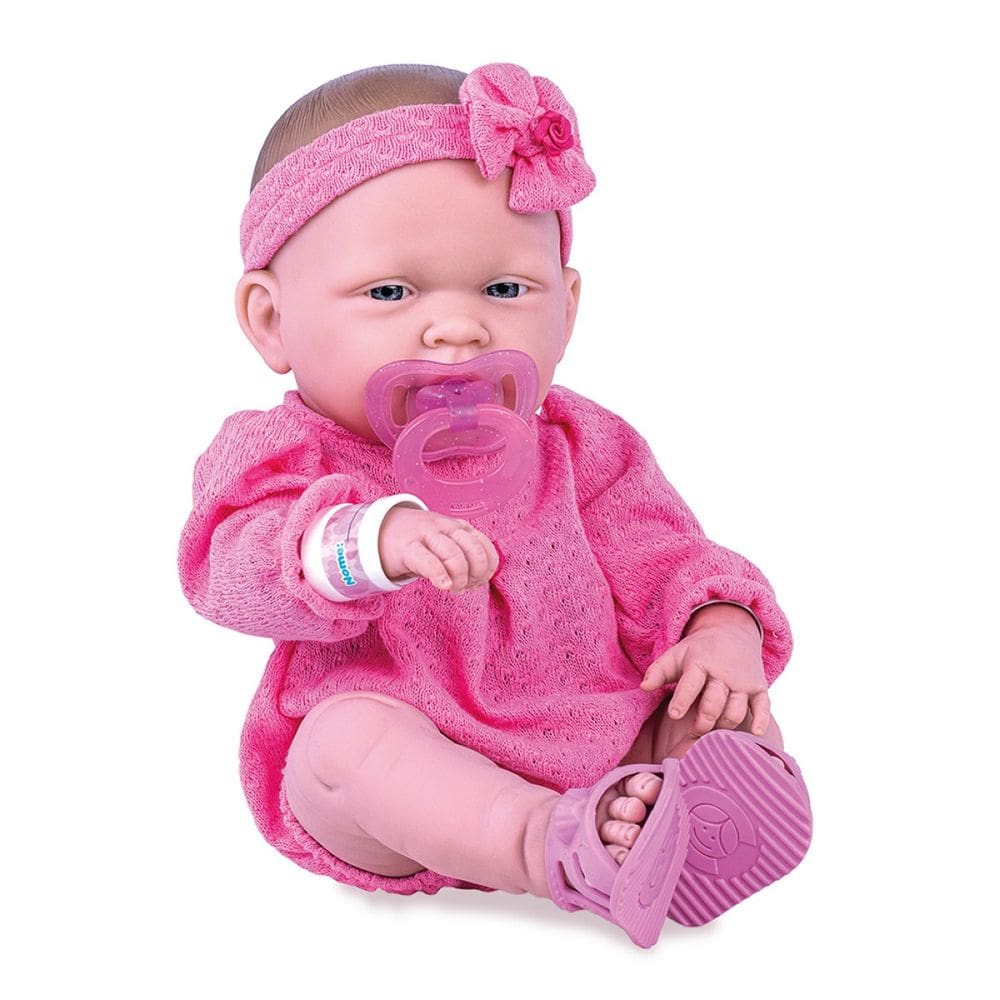 Boneca Love Bebê Com Fraldinha Chupeta e Sapatinho Cotiplas
